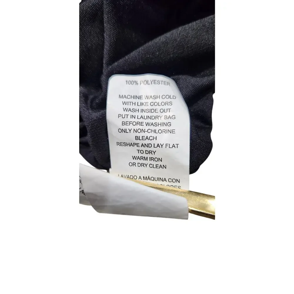 Michael Kors NWT Womens Black White Polka Dot Lined Skirt Sz L - Picture 10 of 10